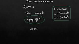 Time variant and Time Invariant elements