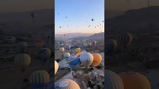 A fairytale morning in Cappadocia #cappadocia #turkey #exploreturkey #hotairballoon