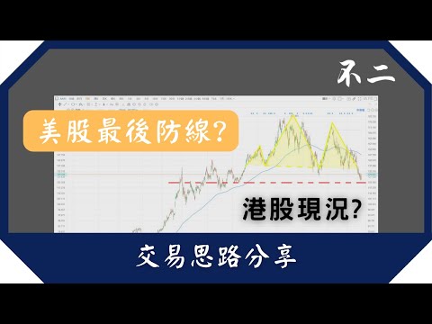 美股最後防線，不二交易思路分享，港股現況如何