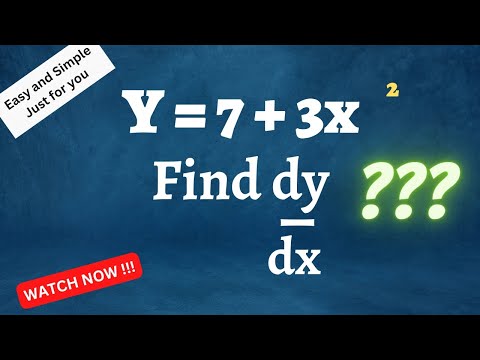 How to differentiate  | Simple and Easy Method | Under 4 MINUTES !!!! | Explanation with questions