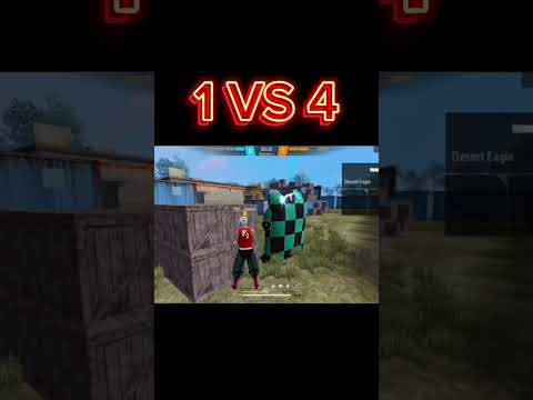 1 VS 4 CLUTCH ☠️☠️☠️ #freefire #gameplay