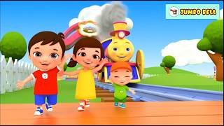 Gadi Aayi Gadi Aayi Chuk Chuk-गाडी आयी चुक चुक | Hindi Rhymes | Jumbo Bell-VISHFO #hindirhymes