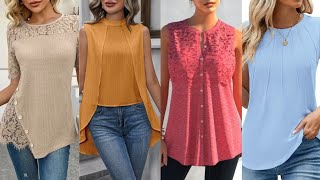 BLUSAS Bonitas BLUSAS DE MODA PARA MUJERES 2026 Trending Ideas of Tops Tunic Fashion with jeans