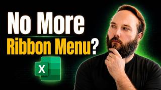 I deleted the ribbon menu in Excel, and I should have done it sooner