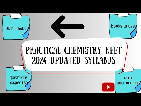 Practical chemistry for NEET|updated syllabus NEET #neet2024#neetsyllabus2024#neet#neetbooks
