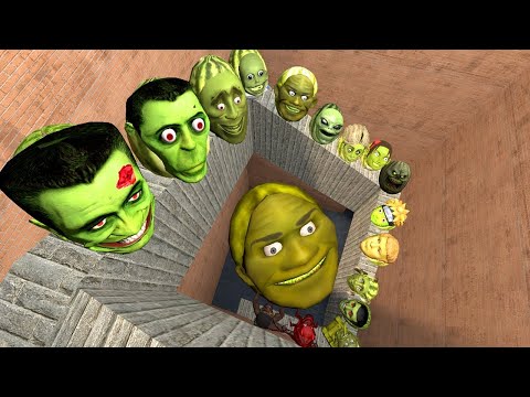 DESTROY ALL LIN GANG MELON ARMY TITAN SNAKE CARRIER BOXER NUEROMELON in MAZE Garry's Mod