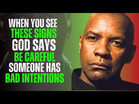 8 DARK Signs God Will Show You When Someone Has Bad Intentions | Denzel Washington Motivation