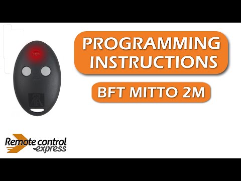 Programming my remote BFT MITTO 2M