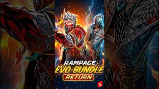 RAMPAGE EVO BUNDLE RETURN 🤯#indrajgaming #shorts #freefire