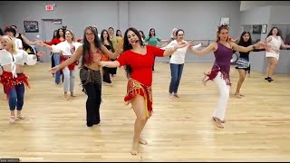 Try Belly Dancing! 💃 Holiday Party Belly Dance Class #bellydance #dance #homeworkout