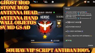 FREE FIRE 1.62.X OB28 NEW SCRIPT VIP, GHOST👻 HACK, STONE🗿HACK, SPEED HACK, AIMLOCK 100 % ANTIBAN ETC