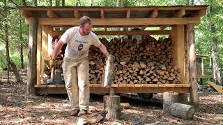 Processing Firewood the Old Fashioned Way