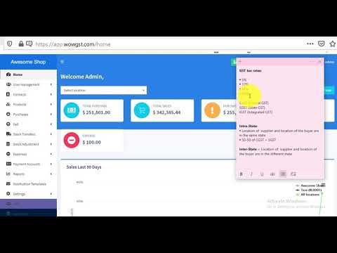 GST Setup in WOWGST Login - WoWGST Cloud Based GST Billing Software 2021