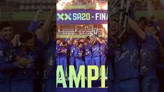 मुंबई इंडियंस ने सनराइजर्स को हराकर जीती ट्रॉफी #sa20 #mictvssec #ipl #shorts #shortsfeed