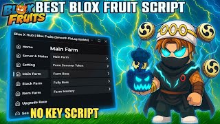 Best Blox Fruits Script *NO KEY* | FRUIT RAIN, AUTO FARM MAX LEVEL ,RAID,RACE V4