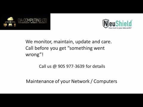 Computer and Network Maintenance is paramount!