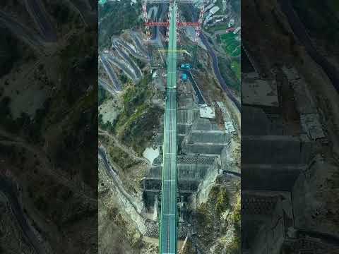 Chenab Bridge: World's Highest Railway Arch Bridge// #shorts #viralshorts #structurexpvtltd