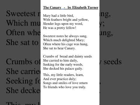 The canary by Elizabeth Turner/English day competition 2023/poetry recitation/Grade 05