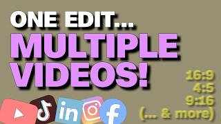 Secrets to Reformatting Videos Faster for Social Media