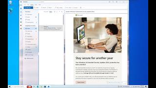 Windows 10 users getting Microsoft email explaining extended security update to 2027