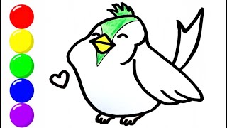 How To Draw a Cute Bird