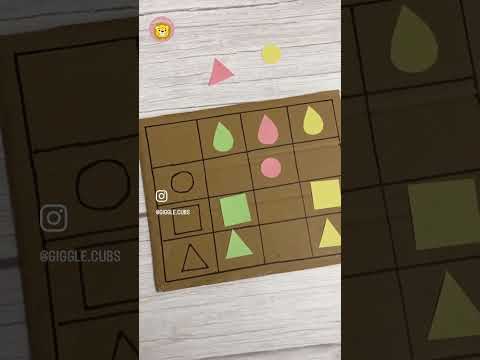 Shapes sorting learning activity