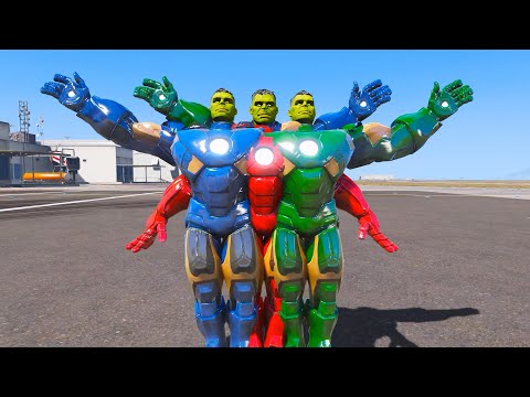 Iron Hulk's Heroic Mission Saving Hulk Brothers from Abomination & Venom's Clutches ⚔️ #gta5