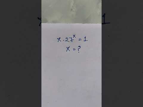 Find X in this exponential Equation #maths #mathematics #shorts #mathstricks