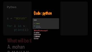 comment correct output #codingreels #pythontricks #codeconfusion #learnpython #programmingreels