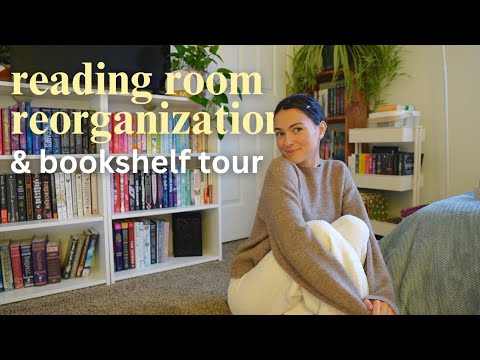 reading room & bookshelf tour📚🪑🛋