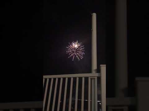 Fireworks at hotel