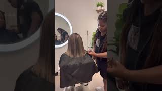F O C U S E D 🔐 #silkpress #balayage