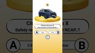 Citroen Aircross X Safety rating from Bharat NCAP..?#technnu