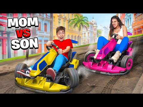 Mom vs Son Ultimate Racing Challenge!!