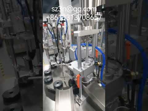 Multi-station automatic filling and sealing machine.  Ultrasonic sealing machine