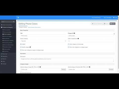 How to Edit a Category