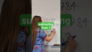 Subtracting from 1 #maths #mathstips #mathstipsandtricks #mathshacks