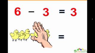 Basic Subtraction Math Lesson - Learn to Subtract