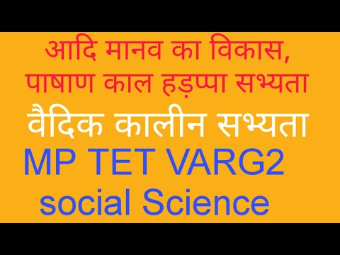 पाषाण काल और हड़प्पा सभ्यता pasan kaal and sindhu sabhyta ll MP TET varg 2 social science #mptet