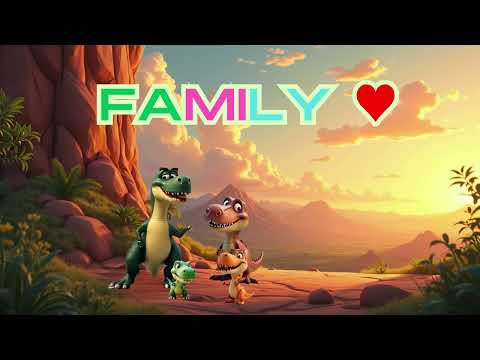 Tyrannosaurus Rex Family Song 🦖 | Dance and Learn with Mommy, Daddy & Baby Dino!