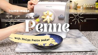 Making Homemade Penne Pasta with Philips Pasta Maker #pastamaker #philipspastamaker