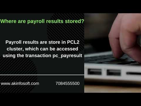 Where are payroll results stored?