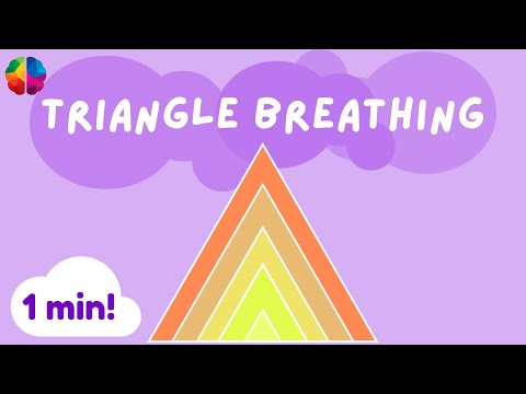 🔺TRIANGLE//Guided Breathing Exercise//Mindfulness for Kids ☁️