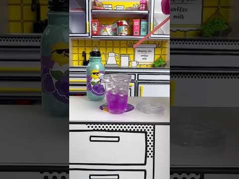 Have a Grape Day! 🍇  Soda Make it Mini Cafe Series 2.  #miniversemakeitminifood #miniature #uppbeat