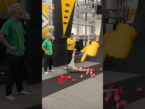 How many cups can you jump over?