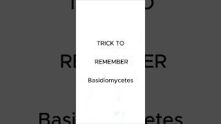 Biological Classification Tricks||Basidiomycetes #neettricks  #neet #neet2026 #shorts