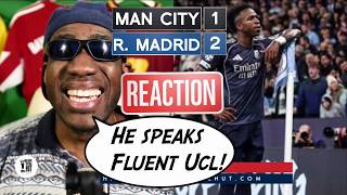 Manchester City Real Madrid REACTION Post Match Analysis | Vini SPEAKS FLUENT UCL! PEP IS A BUM!