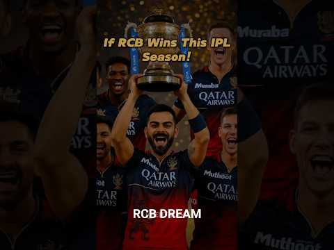 RCB winning dream IPL 2025 😅😅 #ipl2025 #rcb #viratkohli