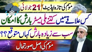Monsoon Rain Forecast for Next Few Days in Pakistan || Crop Reformer