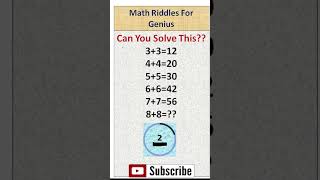 Math Riddles#22 || Math Puzzle || #speedmath #shortsvideo #shorts #mathriddle#mathpuzzle#shortsviral
